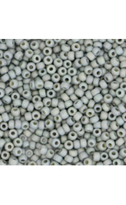 Miyuki rocailles Perlen 11/0 - Opaque glazed frosted rainbow cadet grey 11-4705